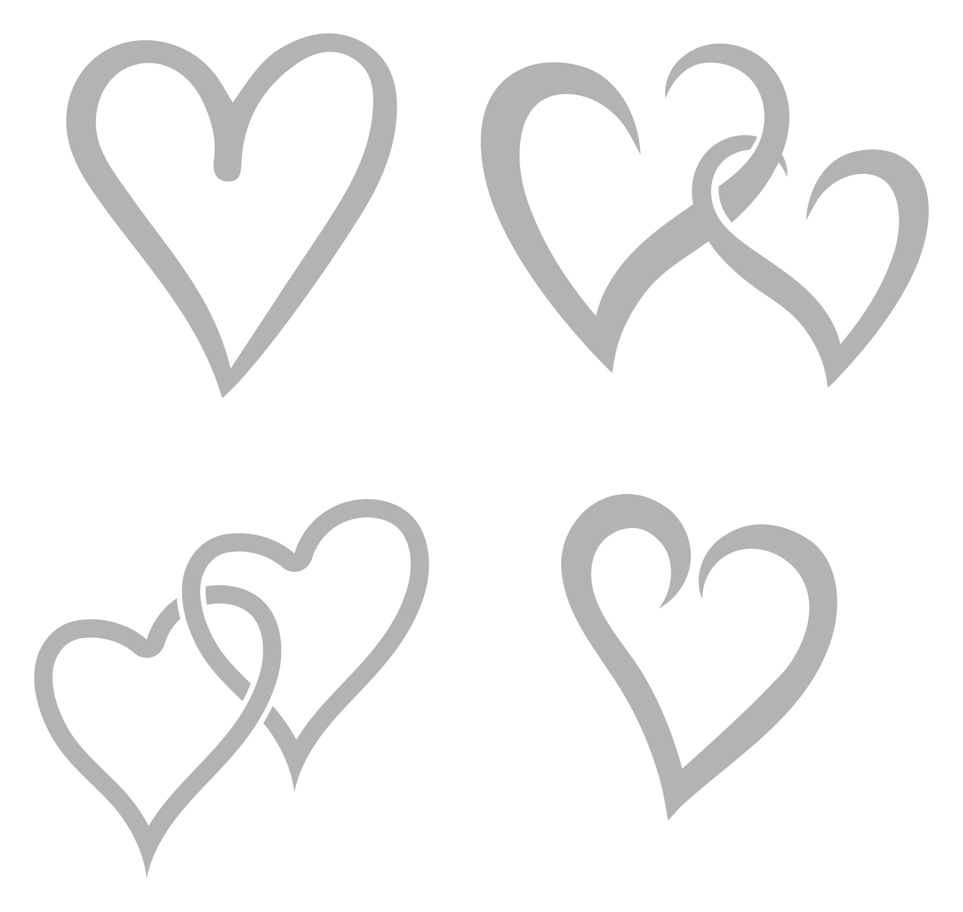 Printable Heart Stencil Templates