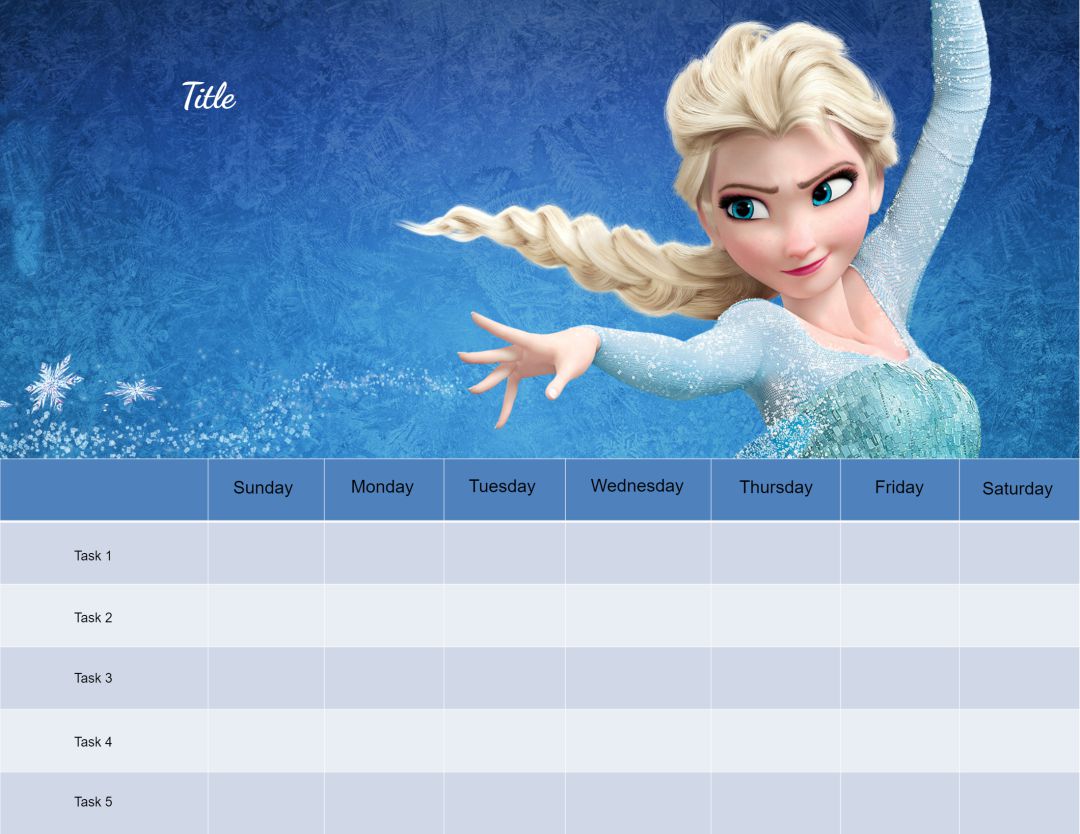 Frozen Printable Responsibility Charts