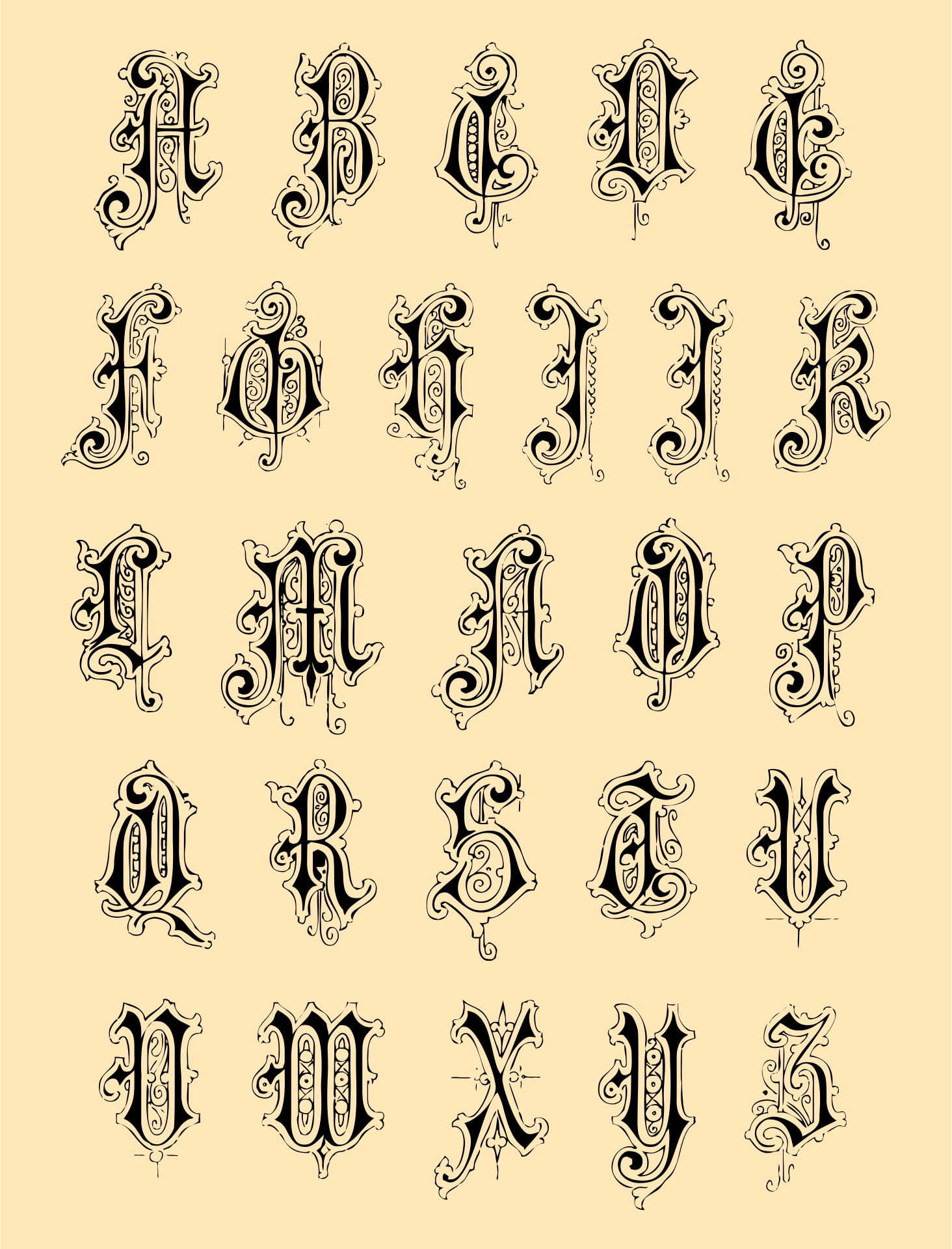 Illuminated Manuscript Letter