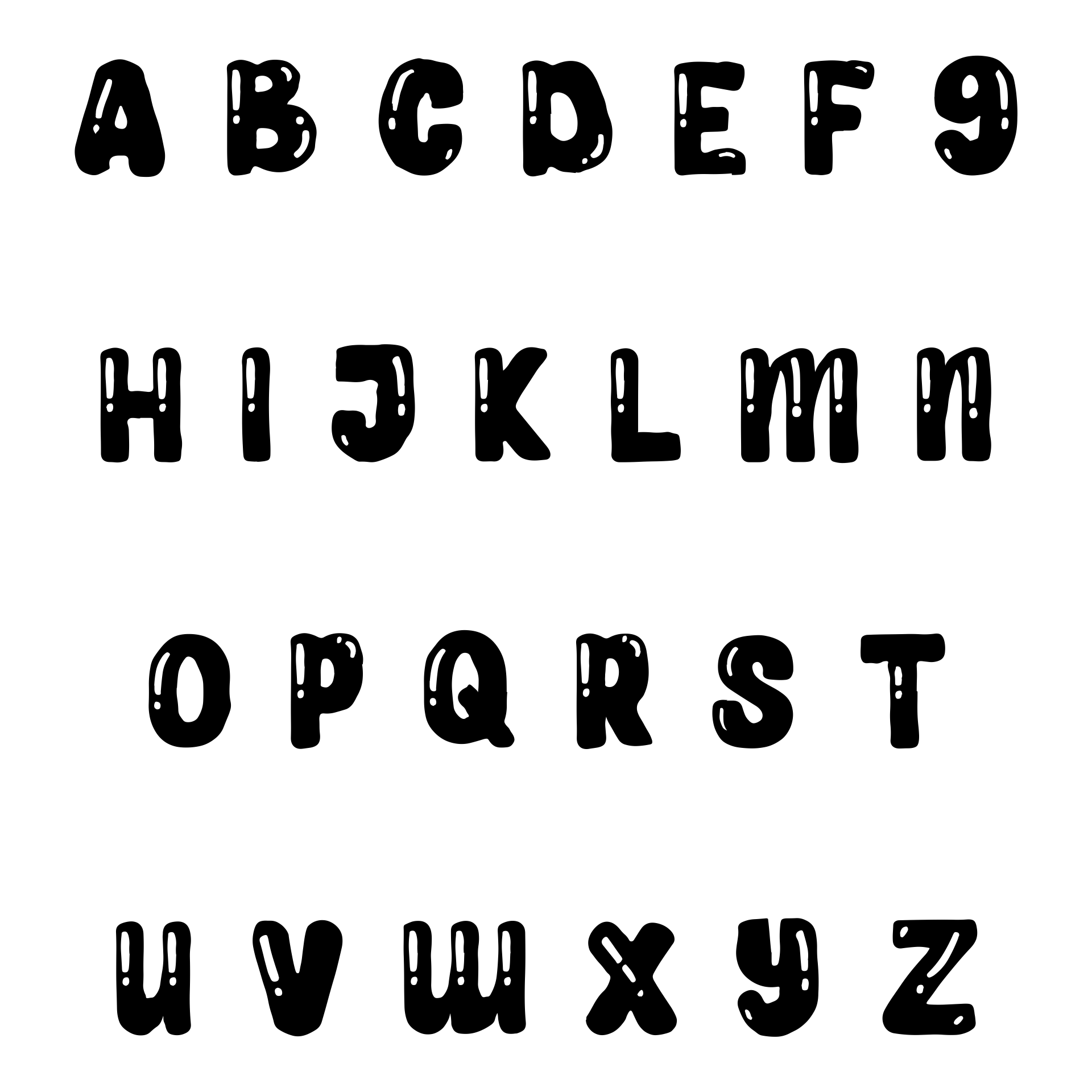 Bubble Letter Templates Free Printable