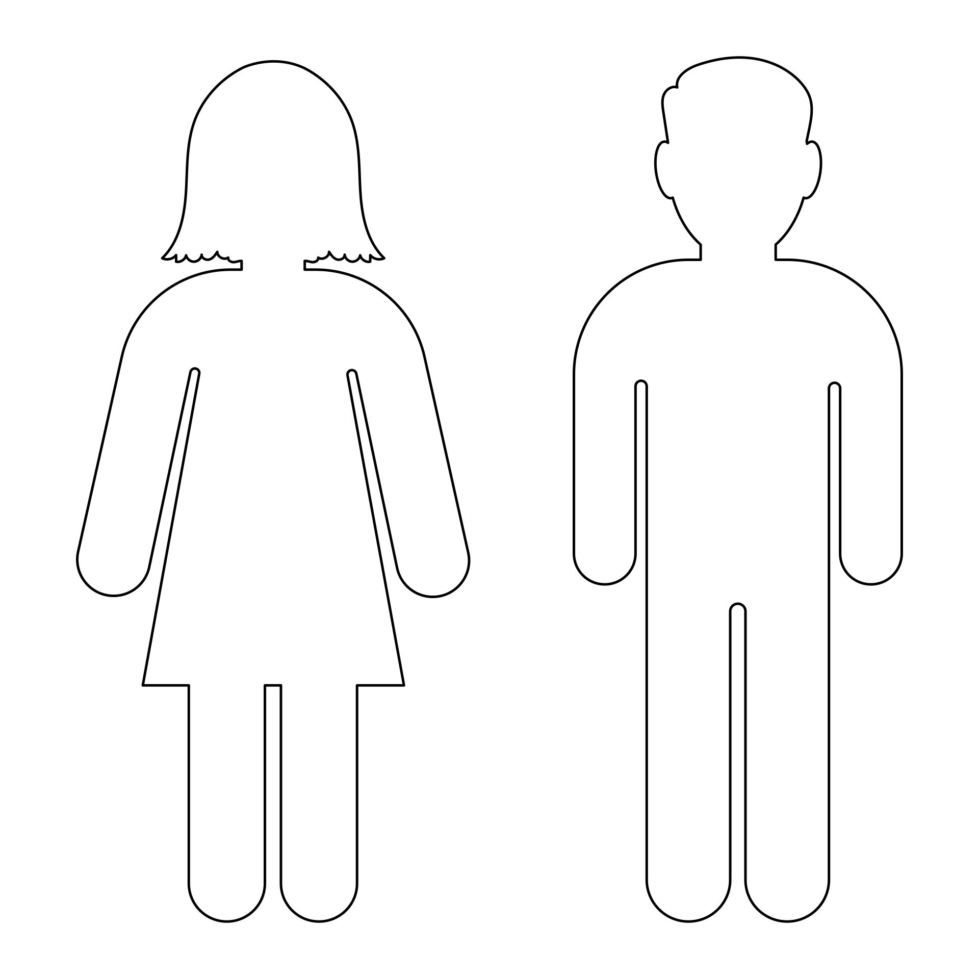 Printable Paper People Cutouts