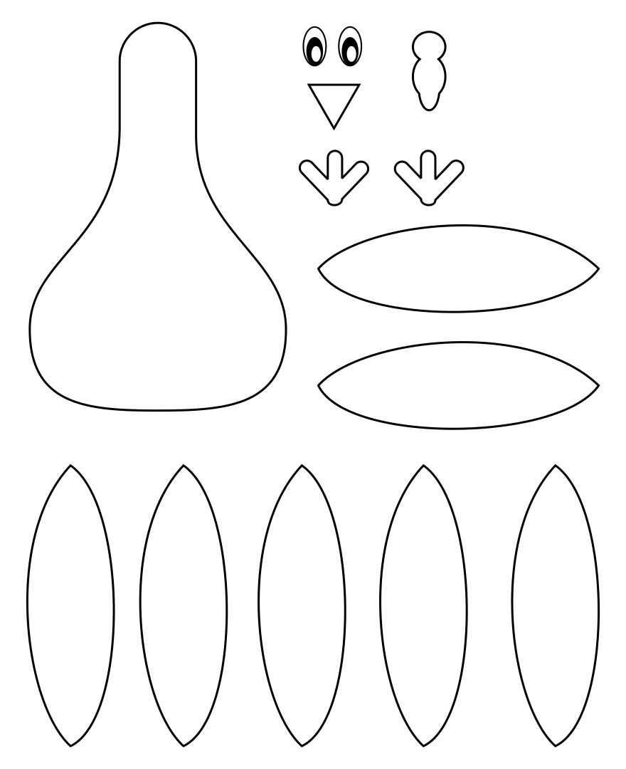 Druckbare Thanksgiving Türkei Handwerk