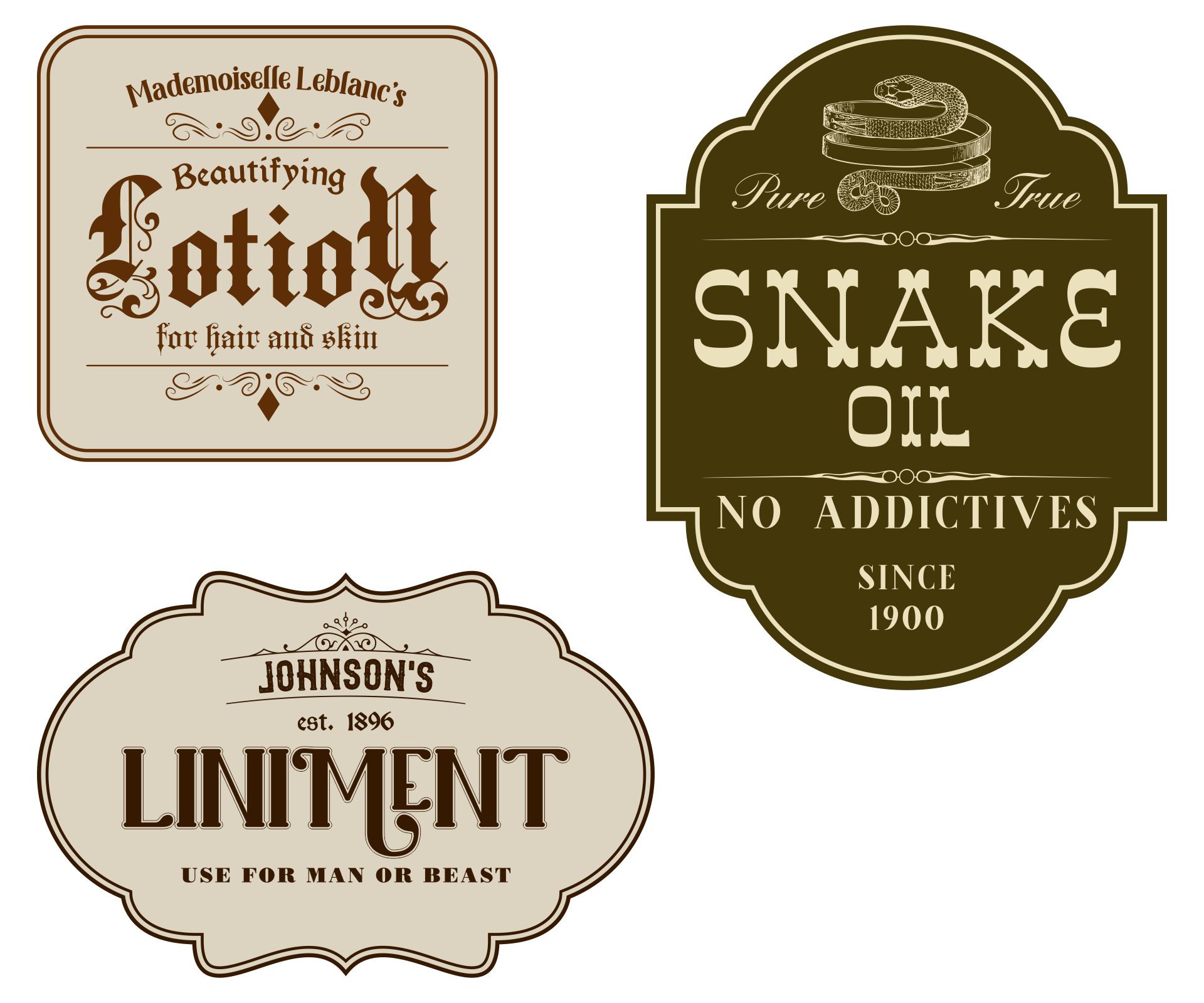 Printable Vintage Medicine Labels