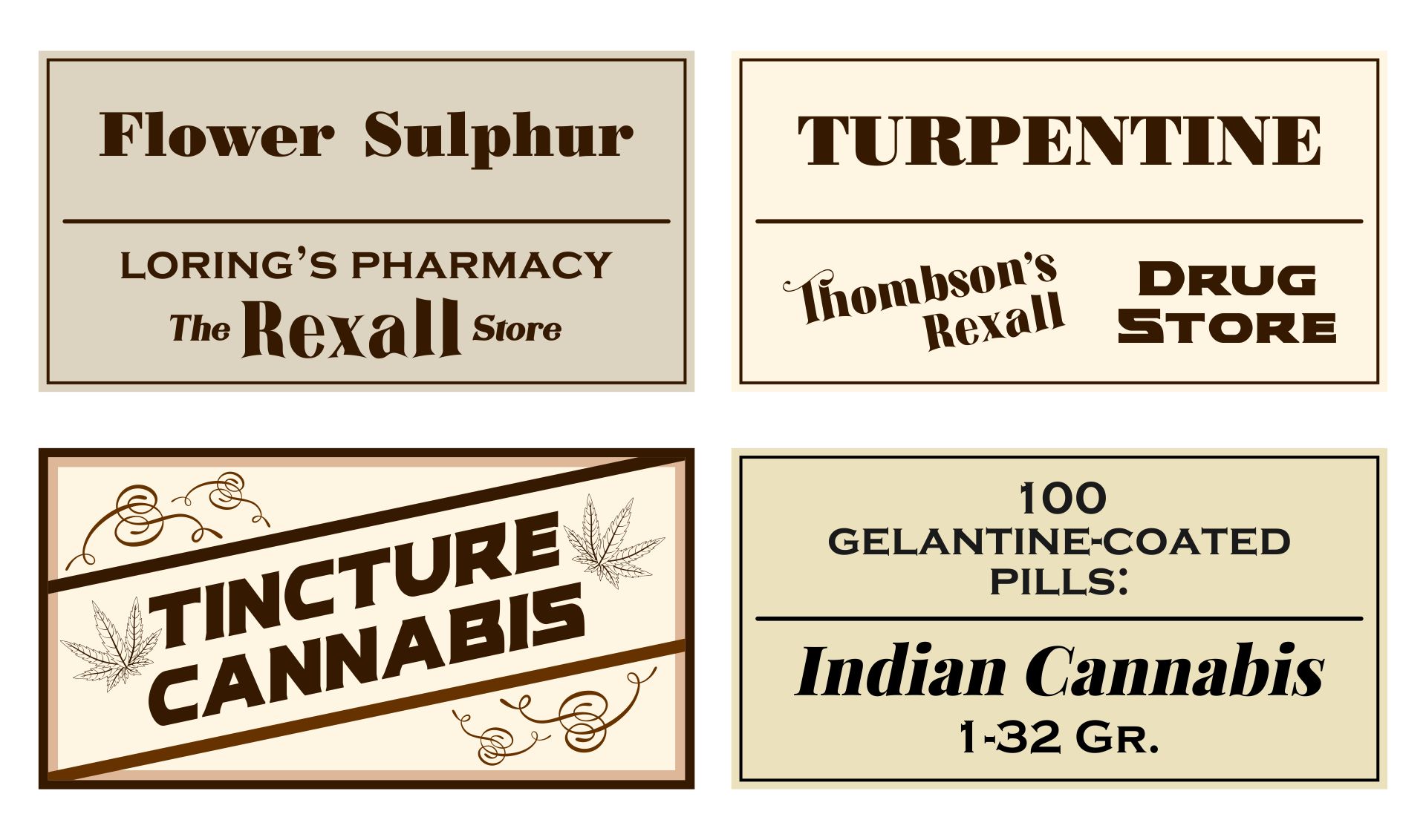 Printable Vintage Medicine Labels