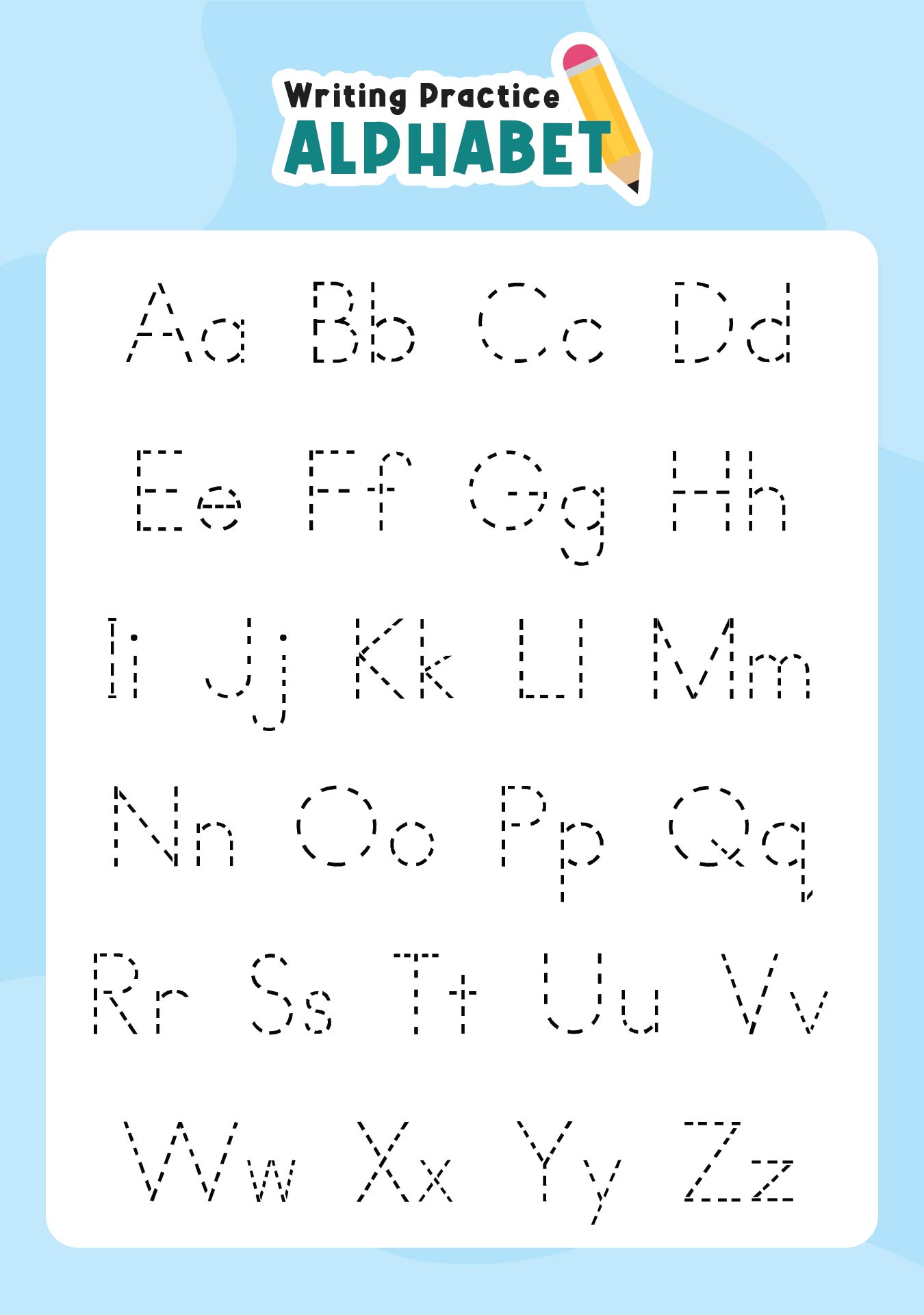 5 Best Free Printable Alphabet Tracing Worksheets PDF for Free at ...