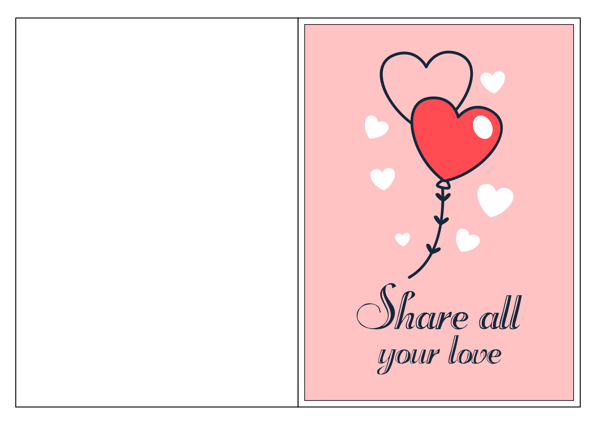 Valentines Day Card Templates Printable Free