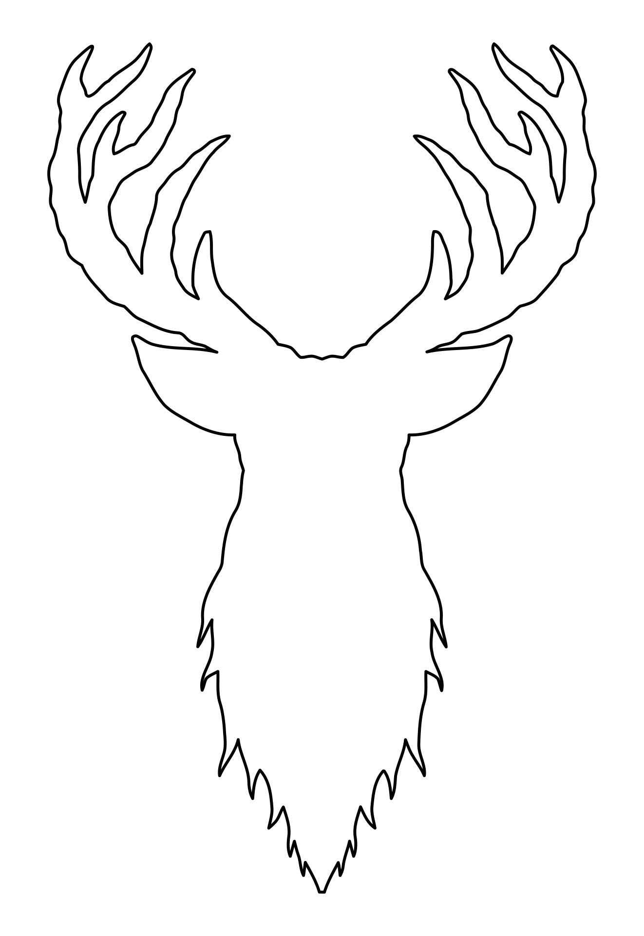 10-best-printable-deer-stencils-printablee