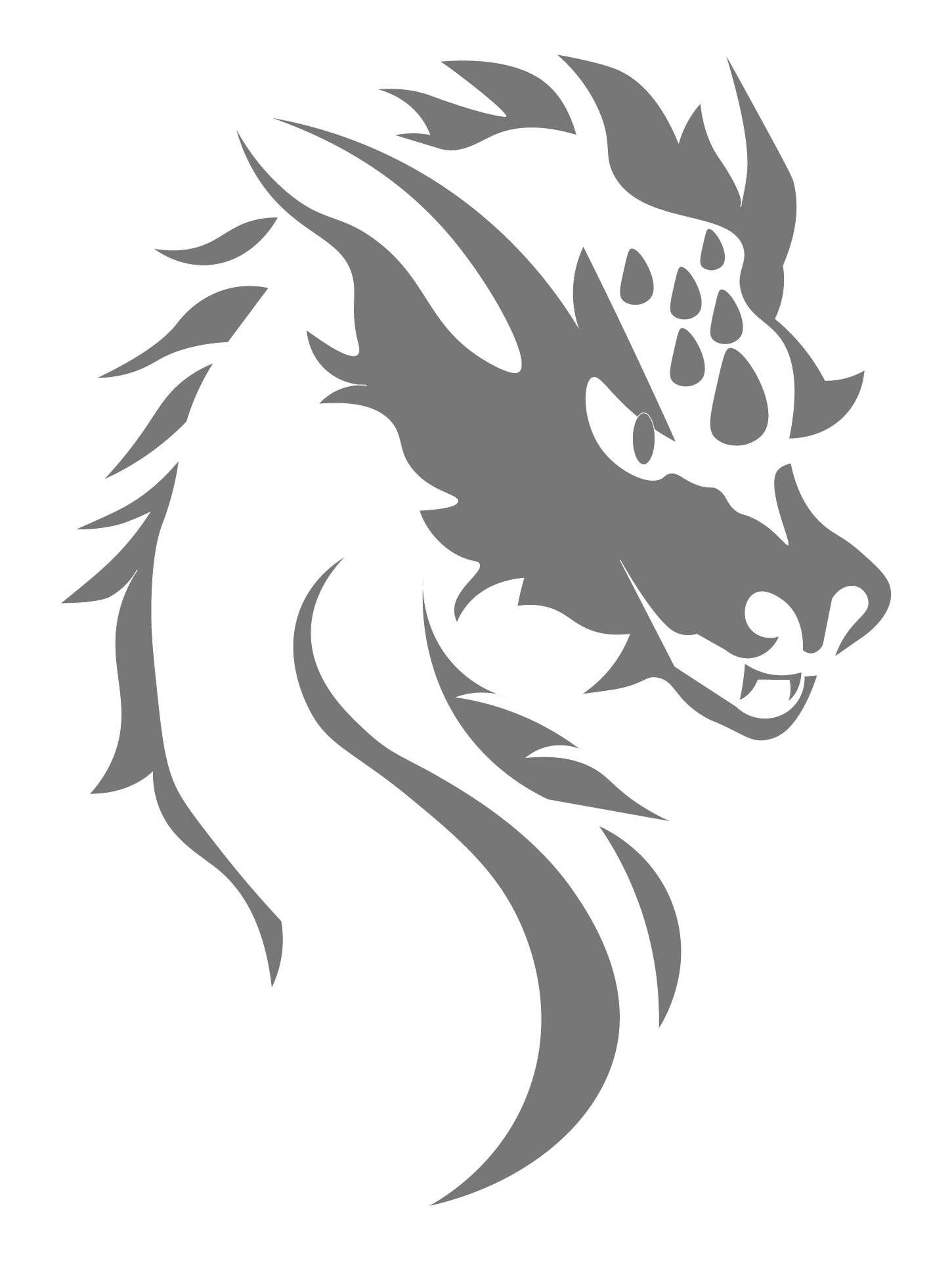 Dragon Stencil Designs