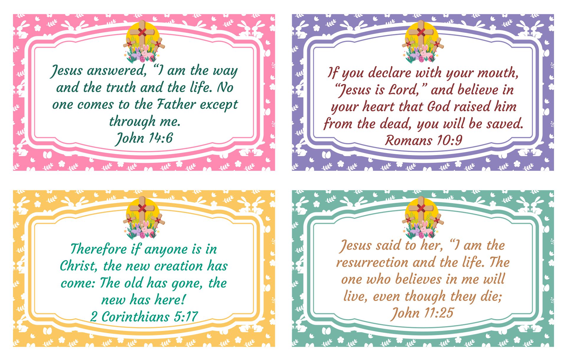 Easter Scripture Printables Free