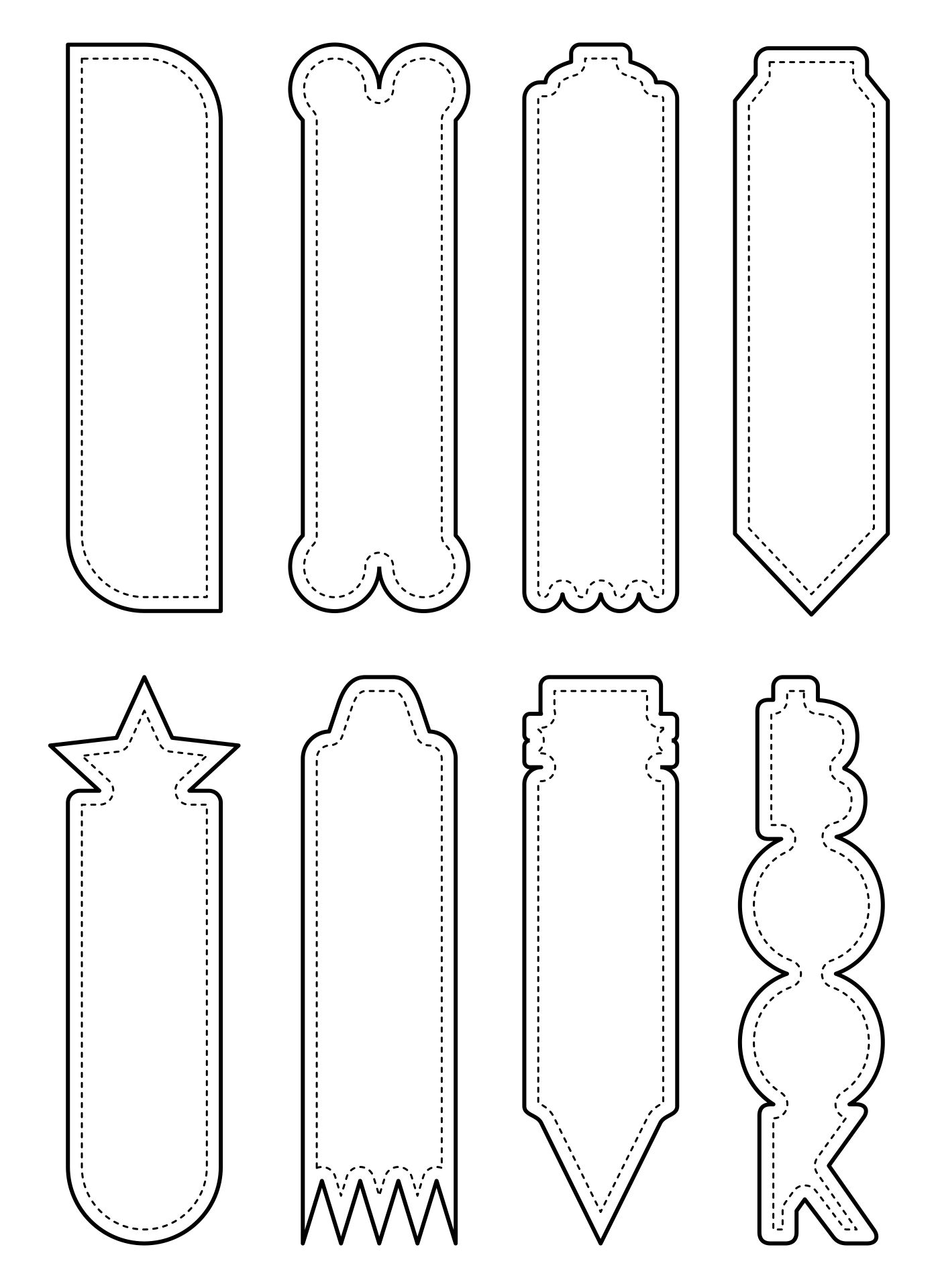 Blank Printable Bookmarks