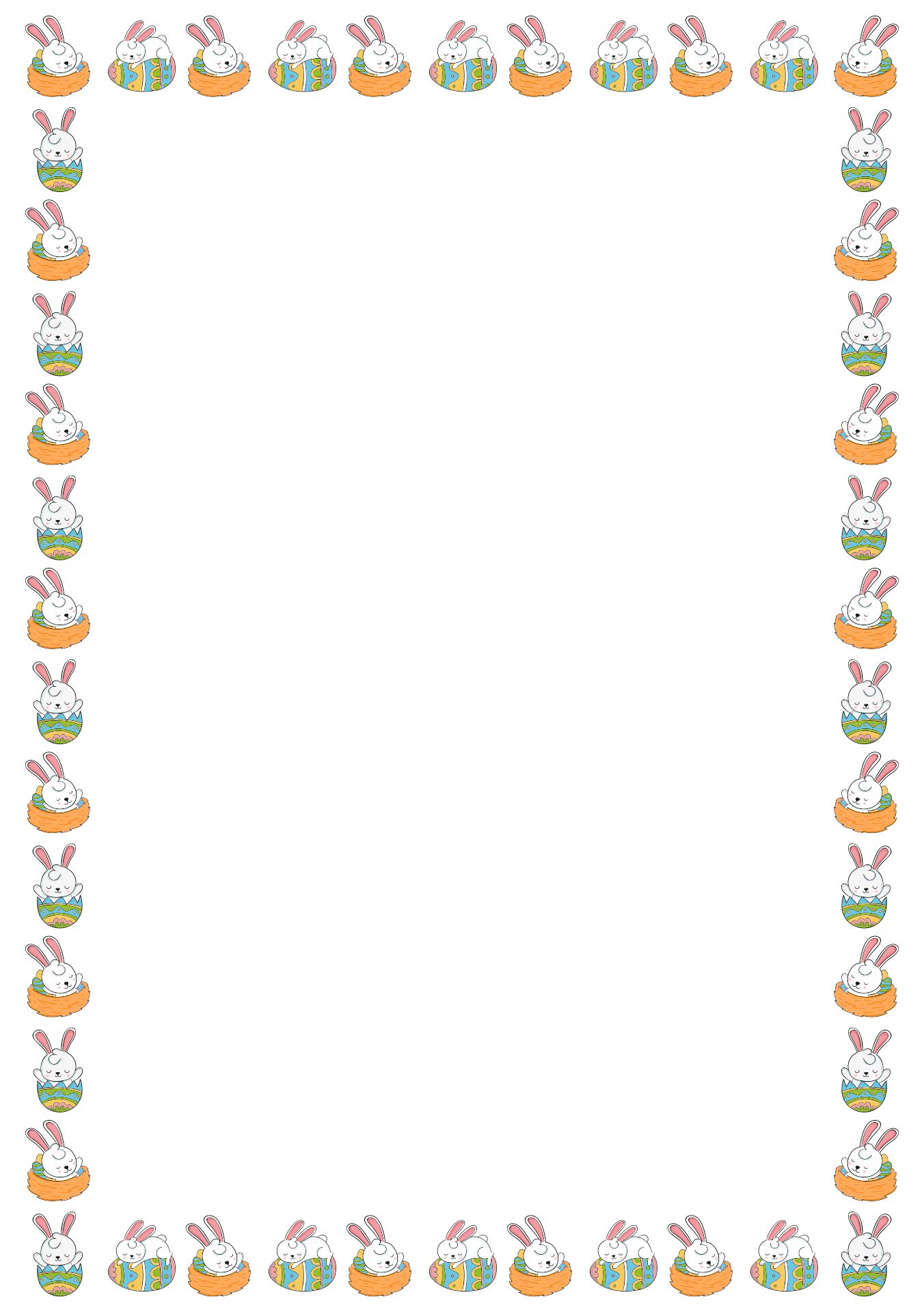  Printables Easter Bunny Borders