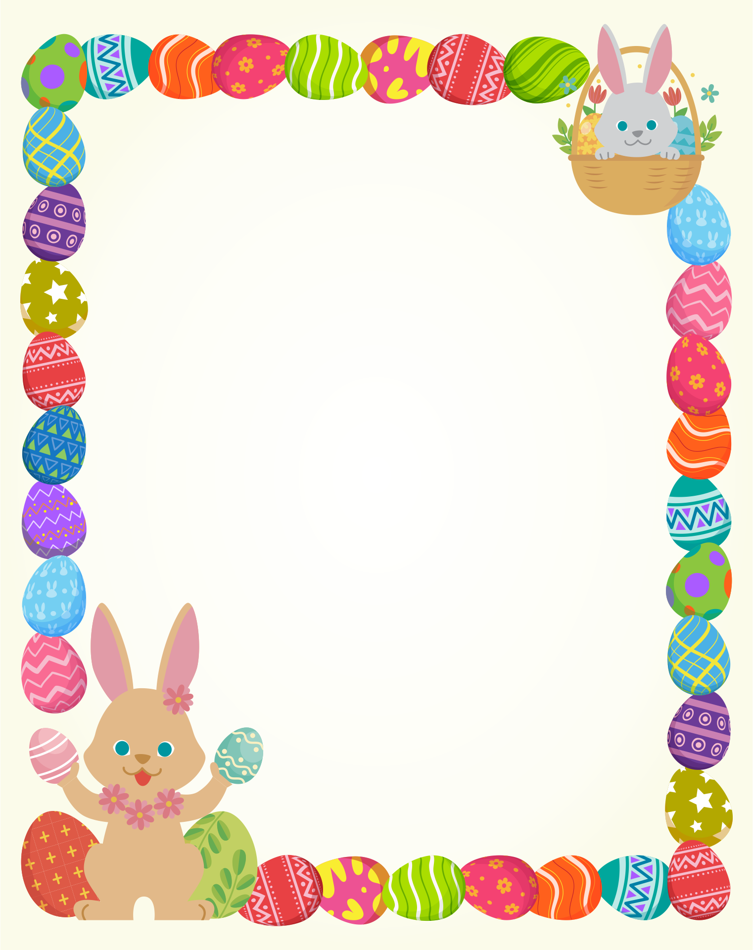 Free Printable Easter Border Paper