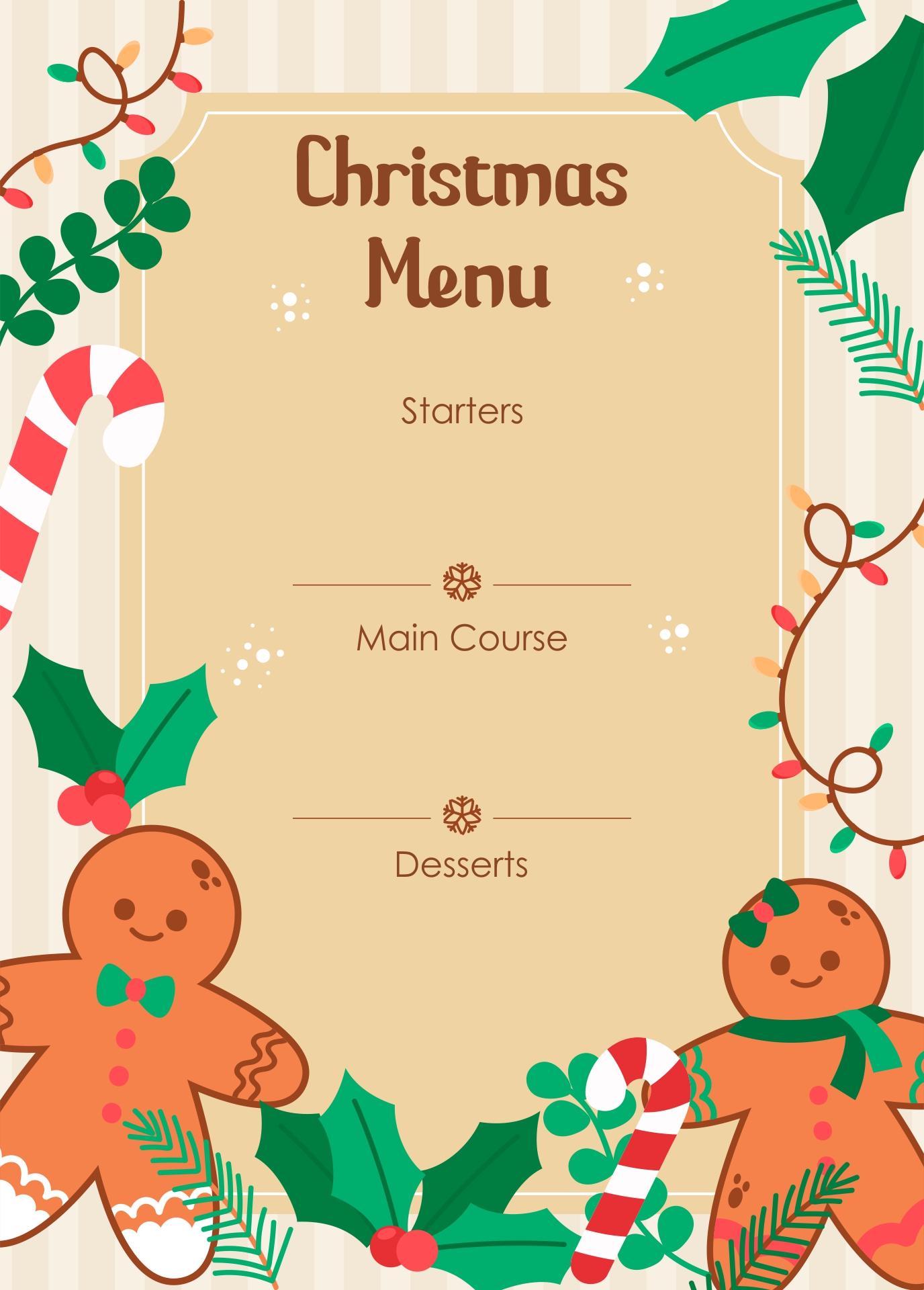 10 Best Free Printable Christmas Menu Templates PDF For Free At Printablee