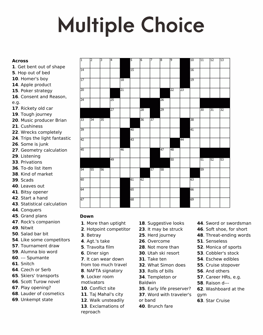free crossword puzzles download