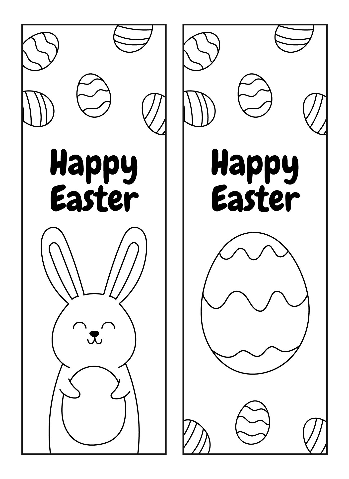 Printable Easter Bookmarks for Kids