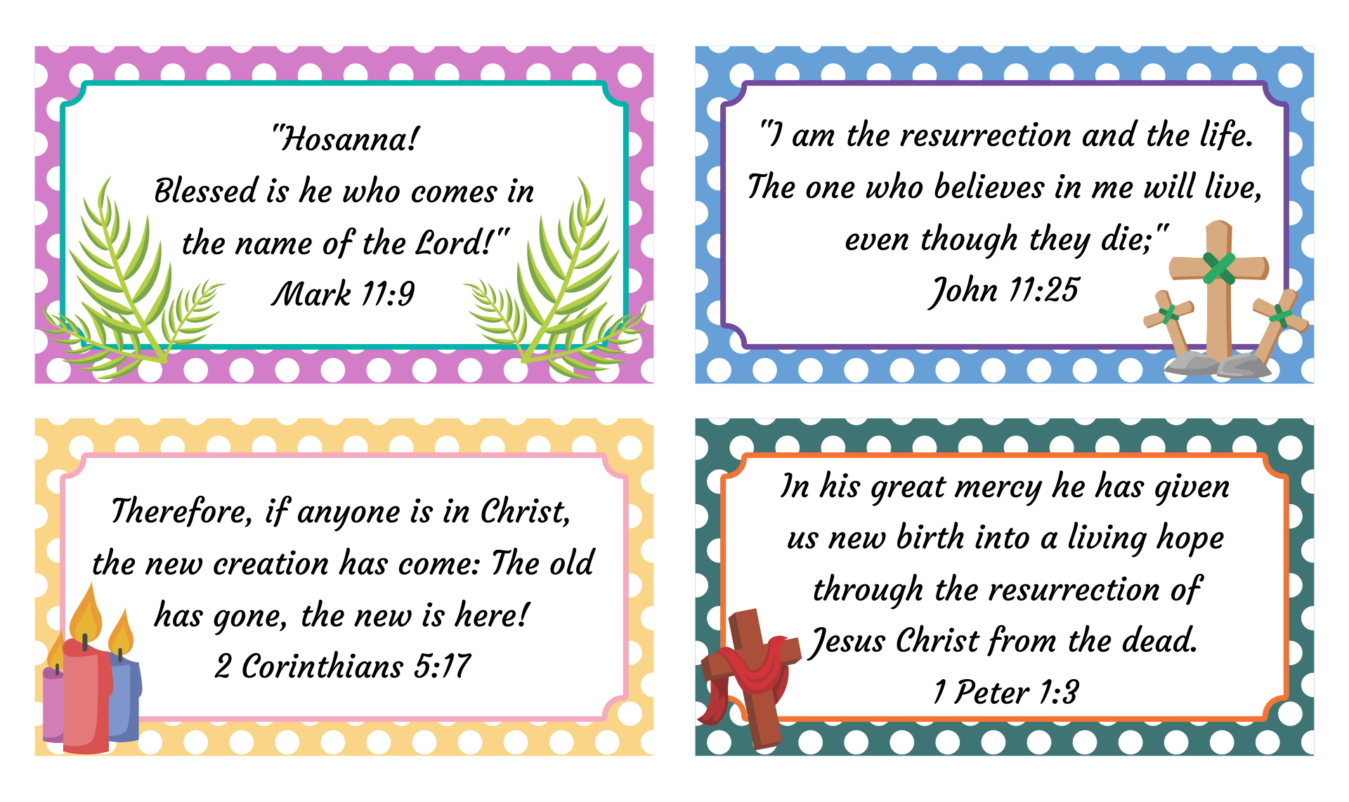 Printable Easter Verses for Cards
