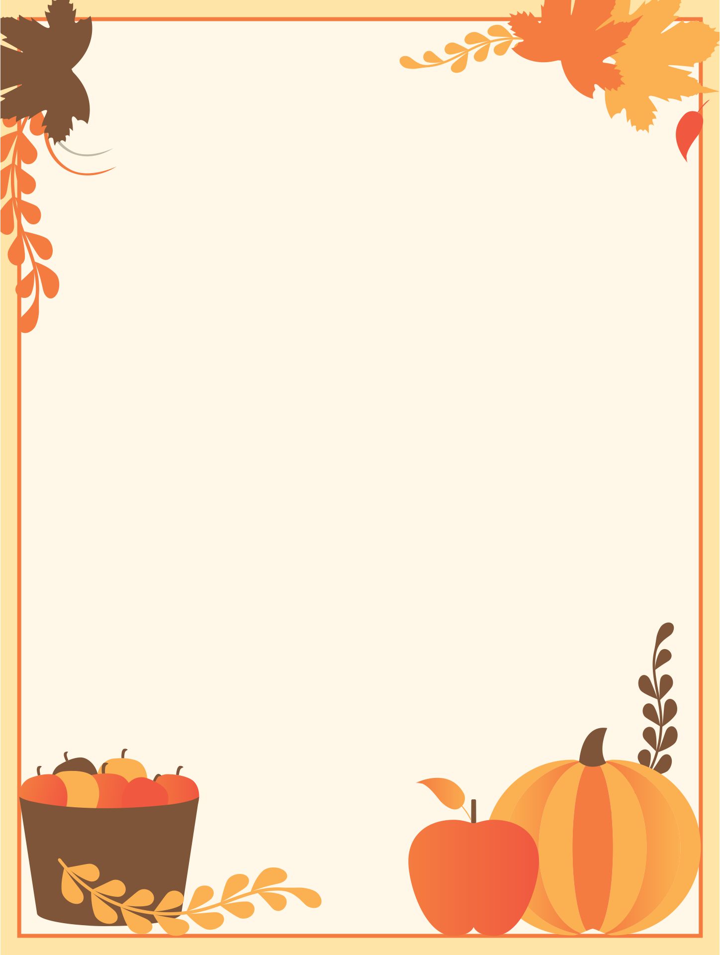 Printable Fall Stationery Paper