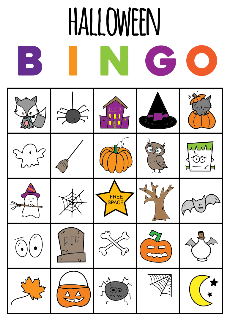 15 Best Printable Halloween Bingo Printablee