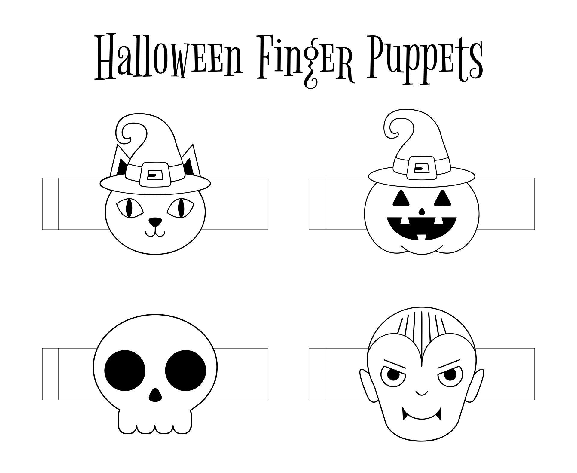 Halloween Craft Projects for Kids Printable