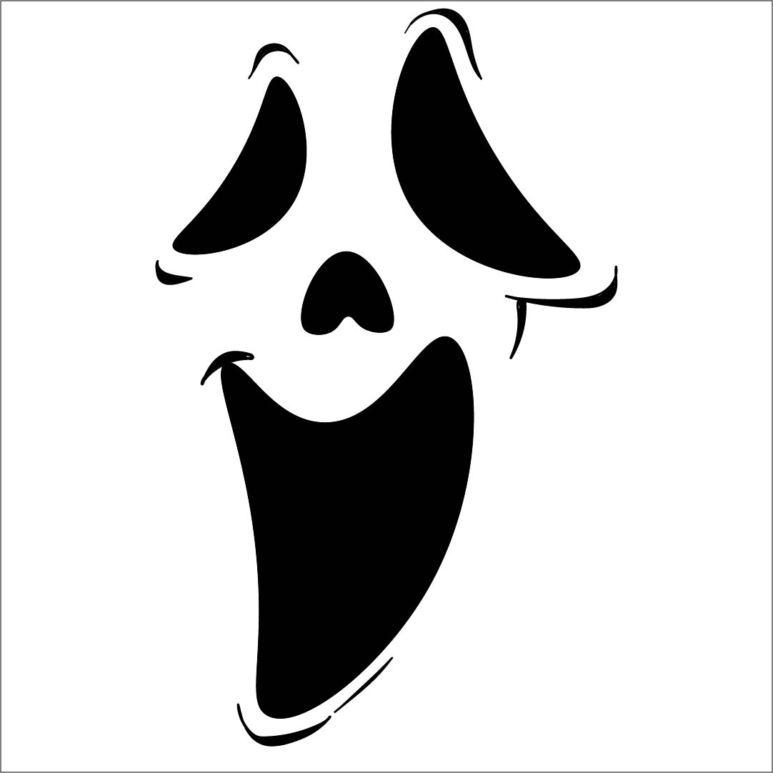 Printable Ghost Face - Printable Blank World