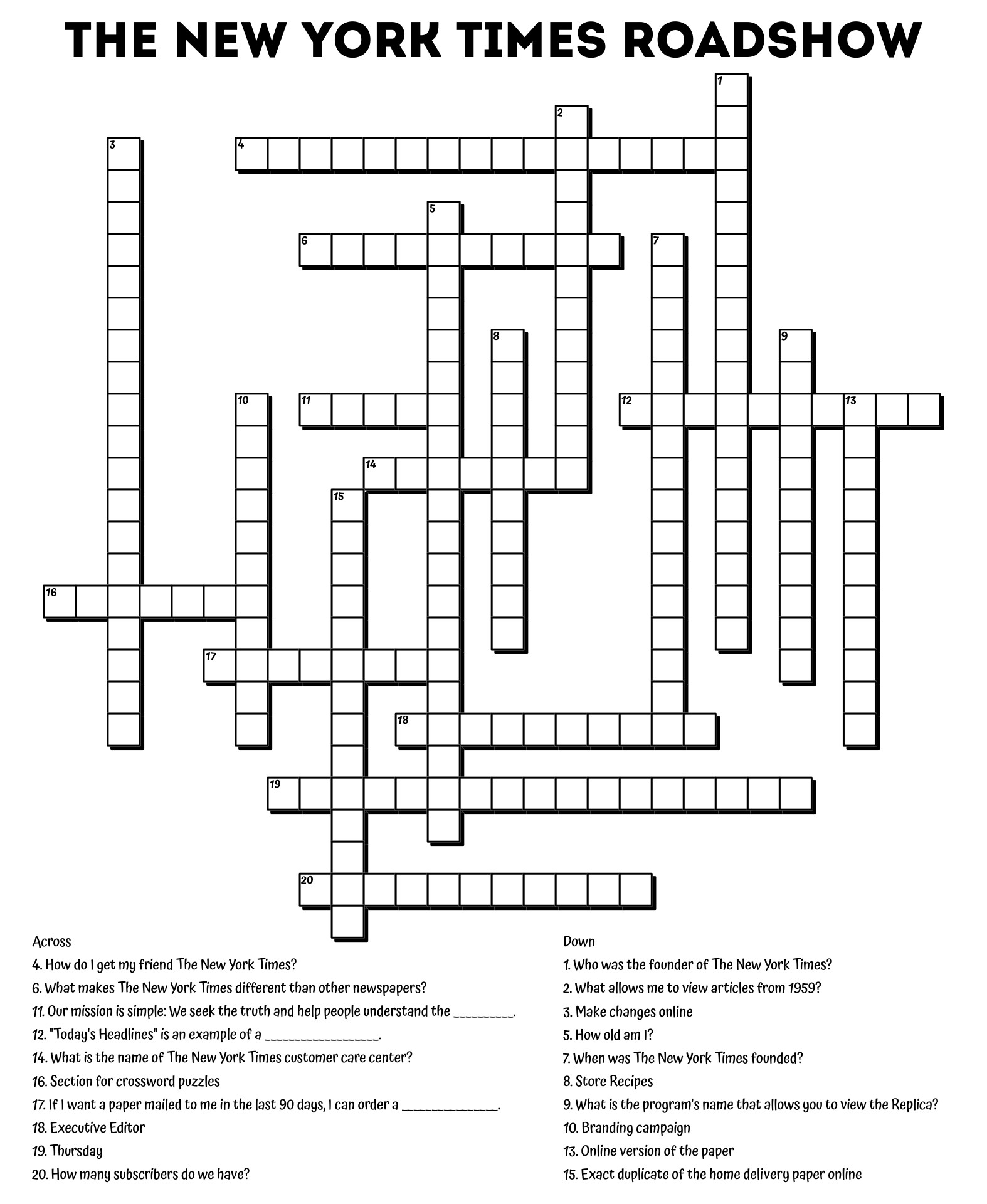 Daily Crossword Printable Cheapest Sellers Save 61 Jlcatj gob mx