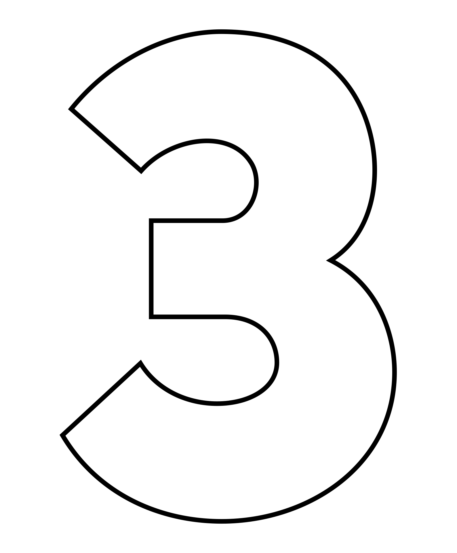 number-3-printable