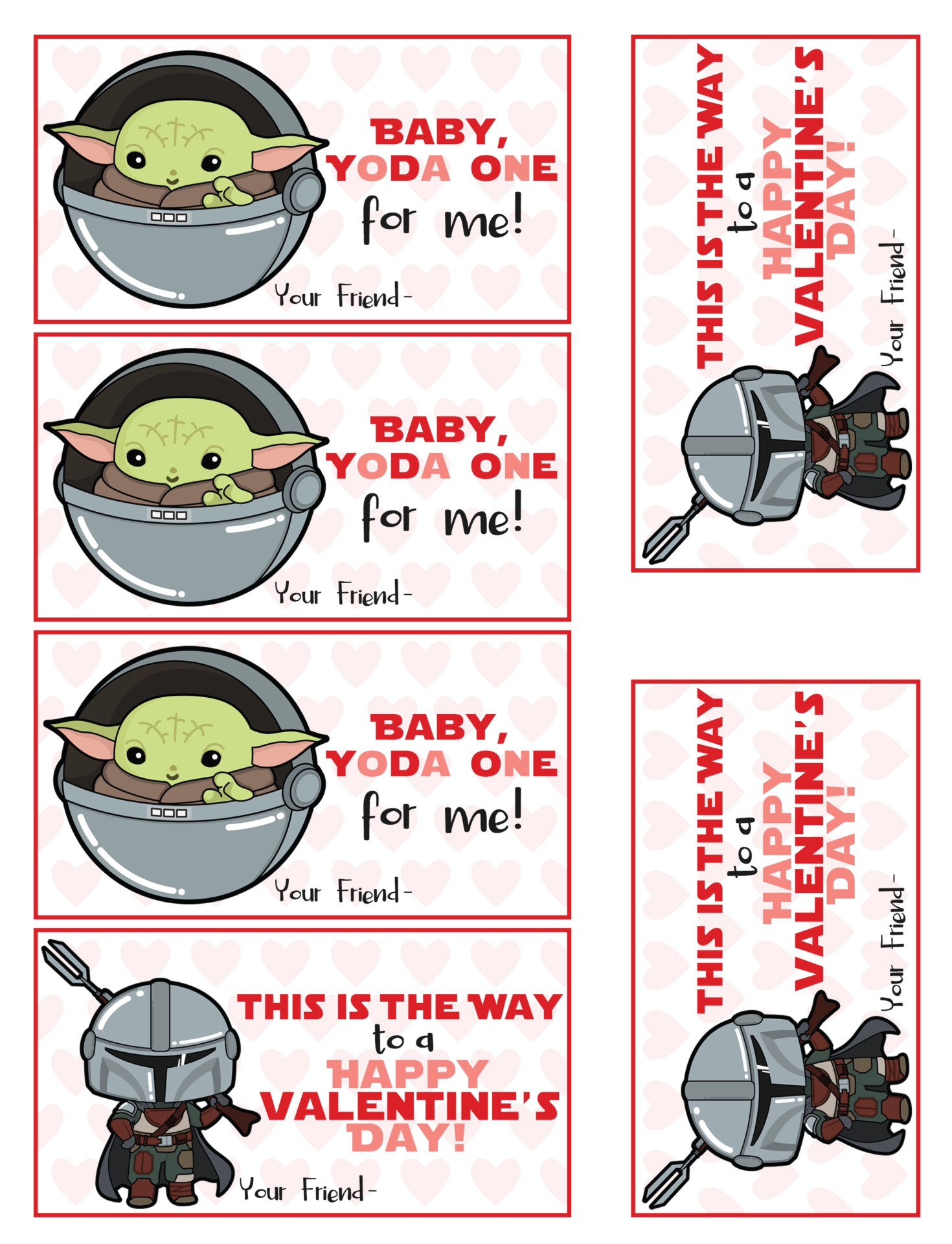 10 Best Printable Valentine Cards For Boys PDF For Free At Printablee