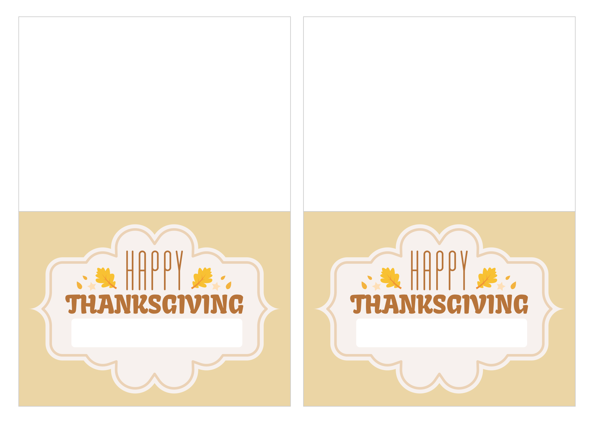 Thanksgiving Placecards 10 Free PDF Printables Printablee
