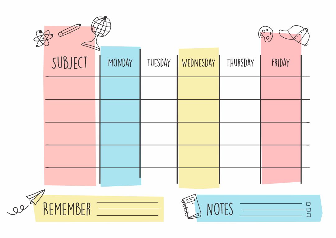 how to set homework schedule