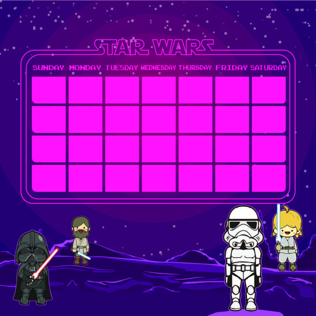 Star Wars Chore Chart Printable
