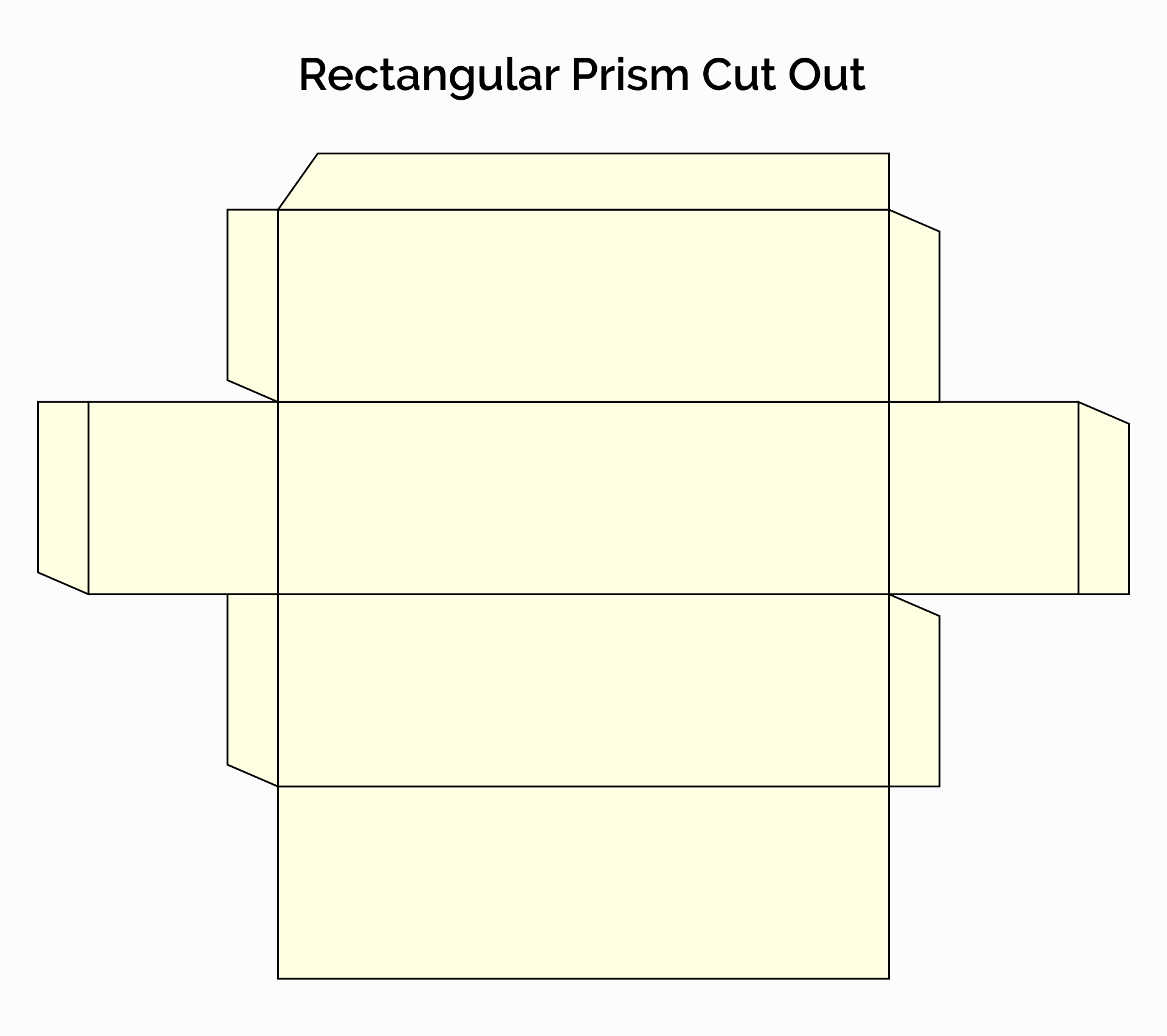 3D Rectangular Prism Cut Out