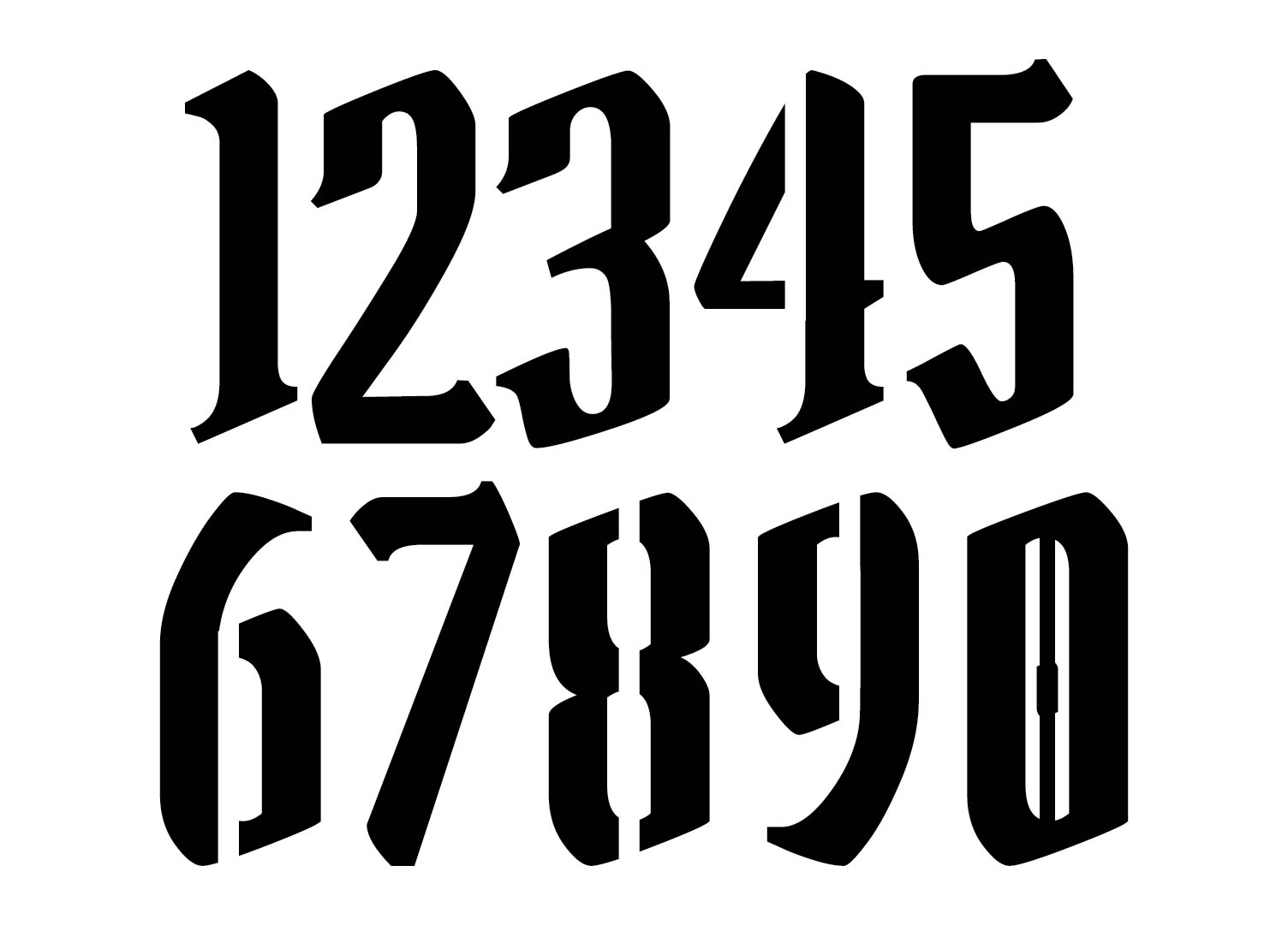 5 Inch Number Stencils Printable
