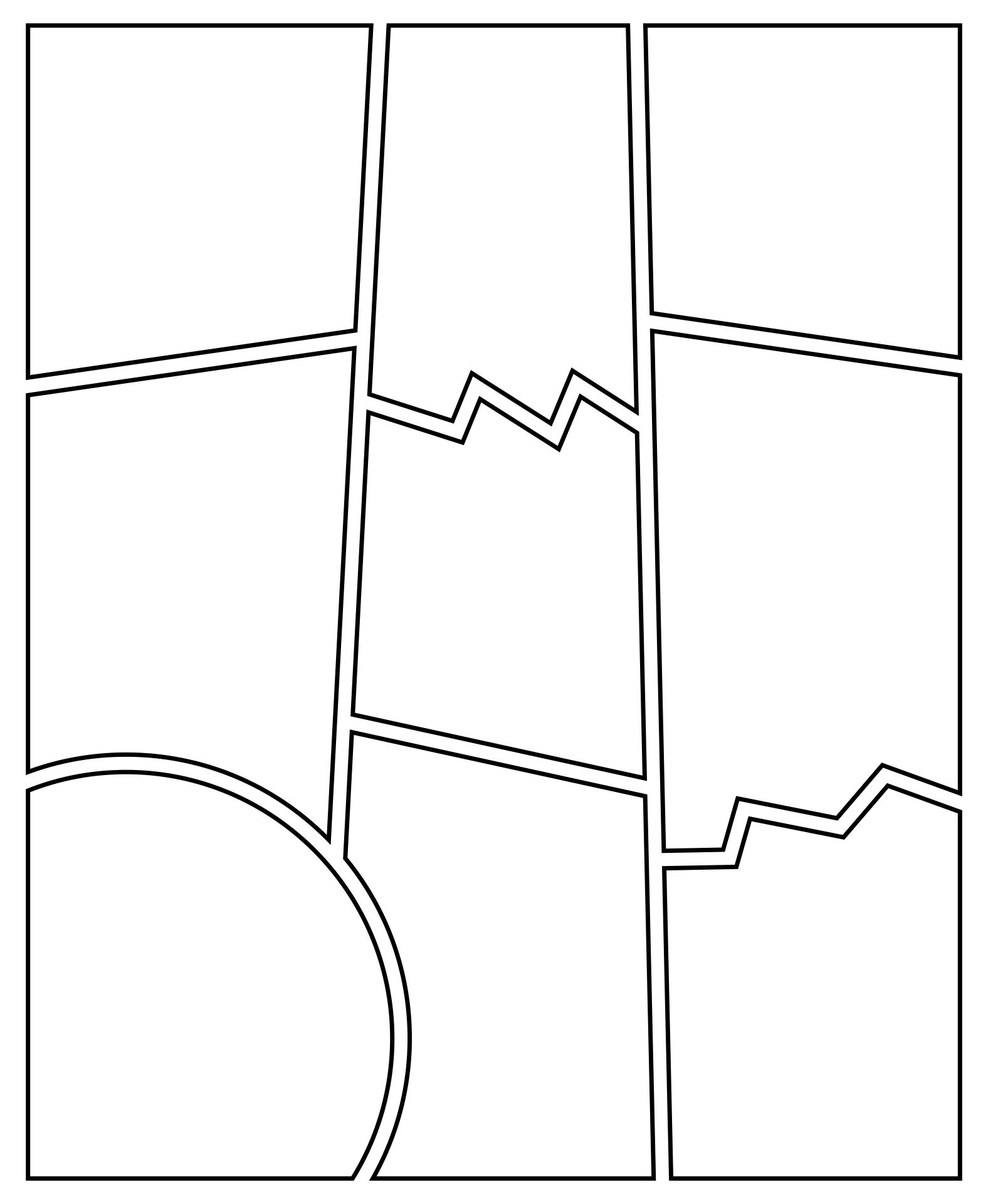 Comic Book Strip Template