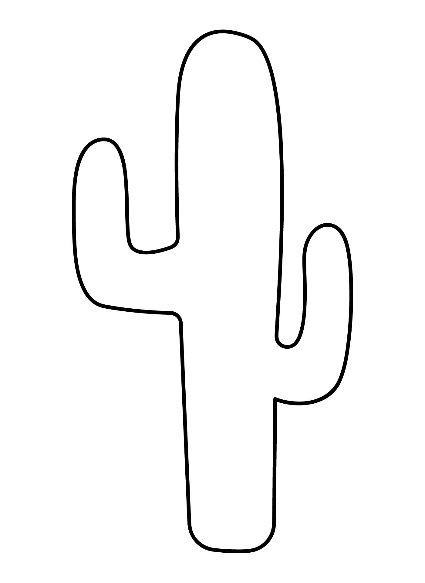 Cactus Outline Clip Art