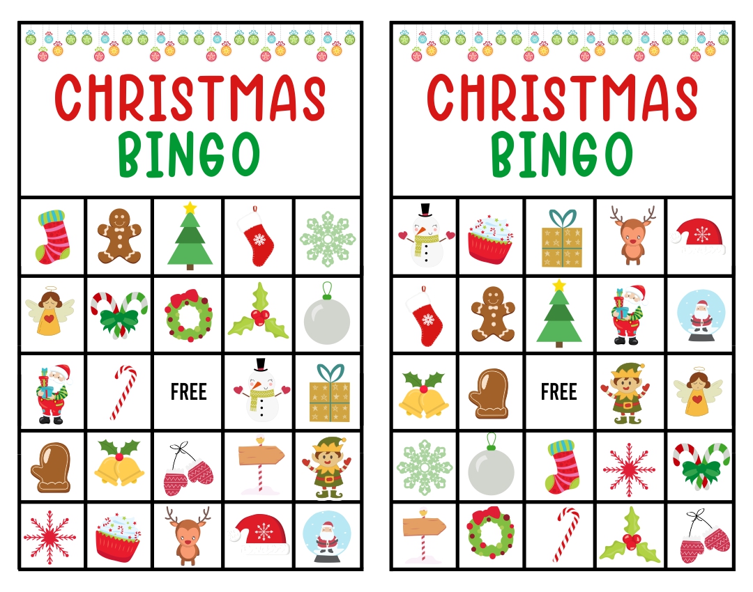 8 Best Printable Christmas Bingo Game Cards PDF for Free at Printablee