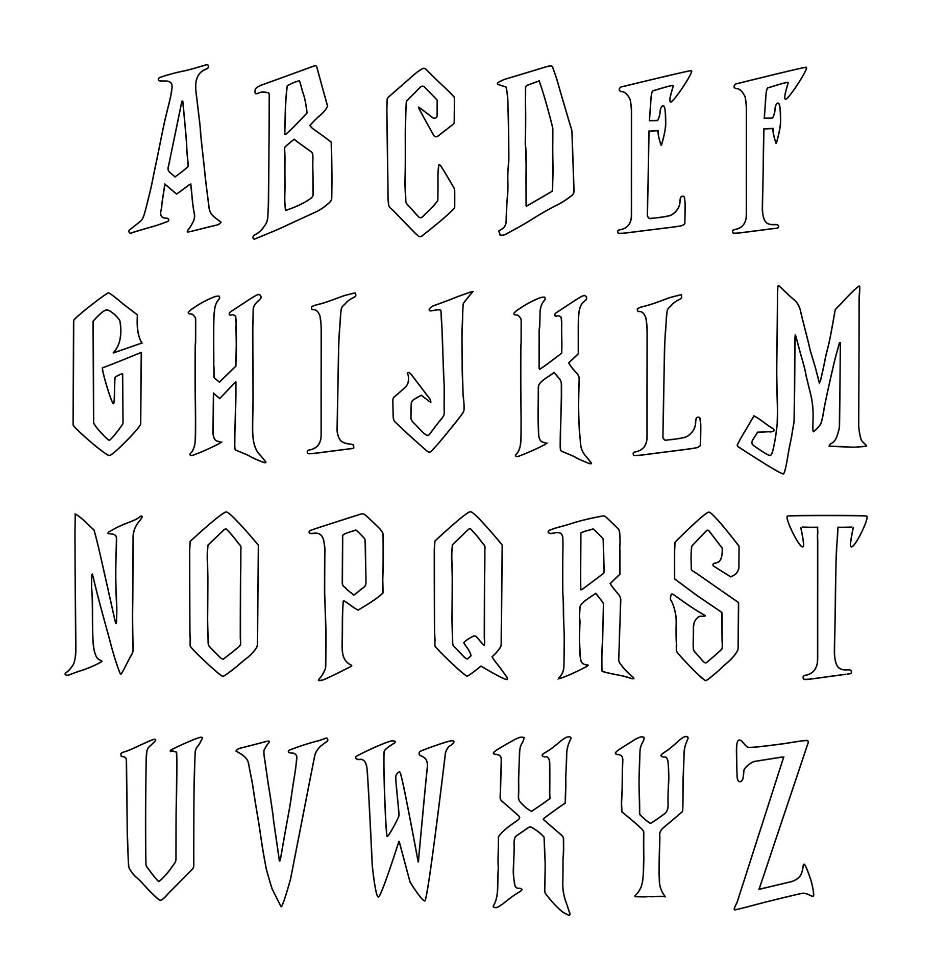 Halloween Letter Stencils 15 Free PDF Printables Printablee halloween-letter-stencils-15-free-pdf-printables-printablee
