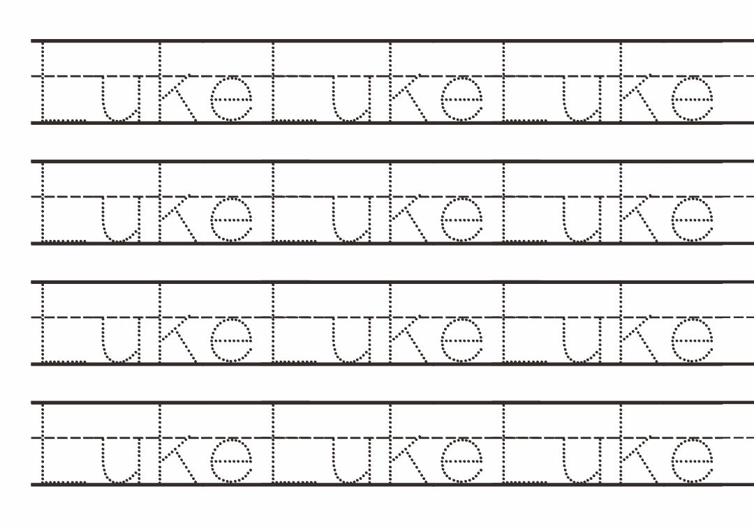 Printable Preschool Name Worksheets