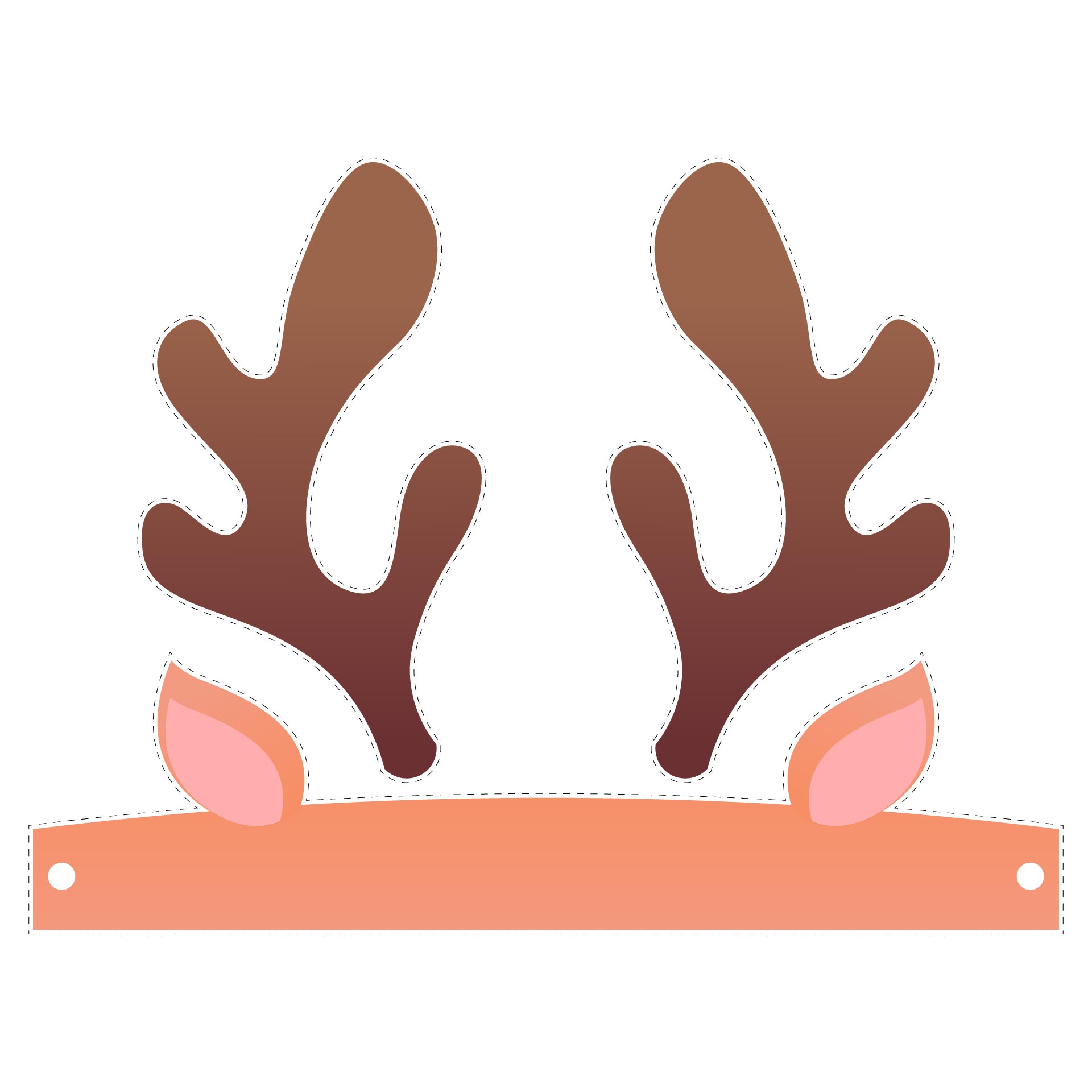 Printable Reindeer Template