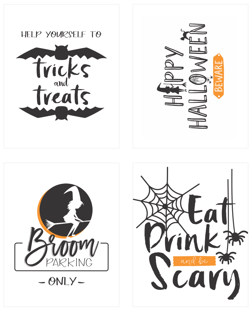 Halloween Party Signs Printable