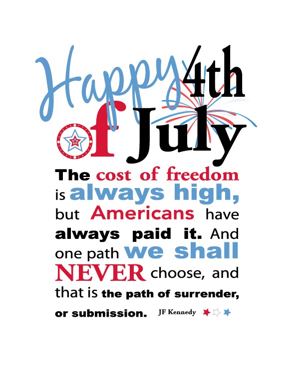 Happy 4th of July Printables