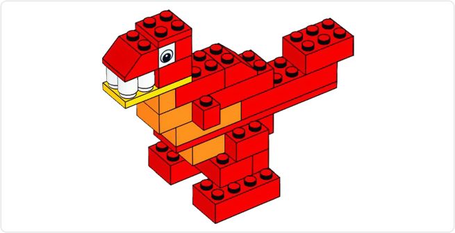 How to Build a LEGO Dinosaur Instructions Easy
