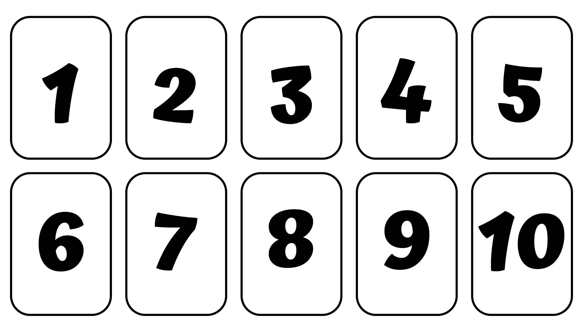 Large Printable Numbers 1 10 Pdf Printable Form Templates And Letter
