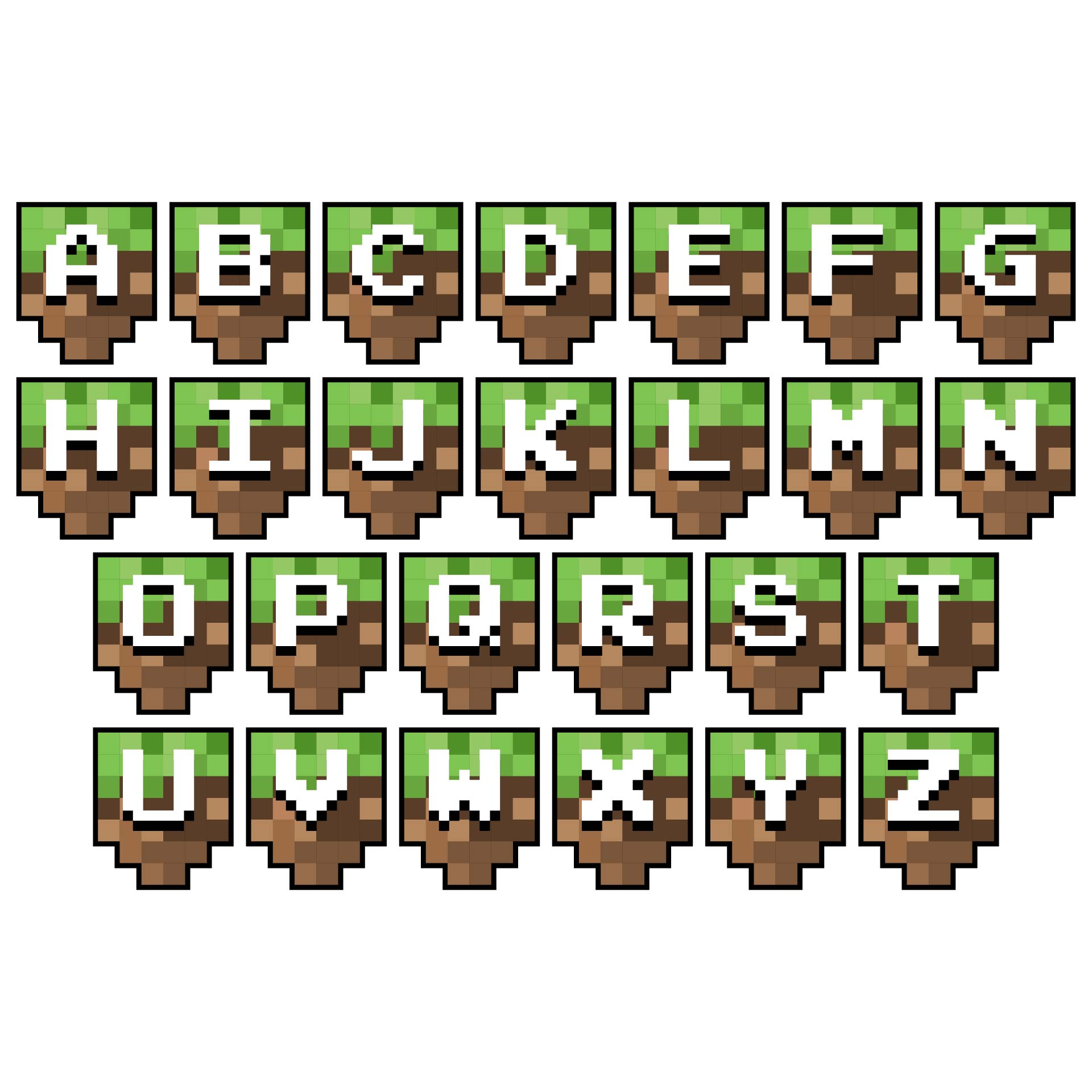 Minecraft Printable Letters Free Printable Templates