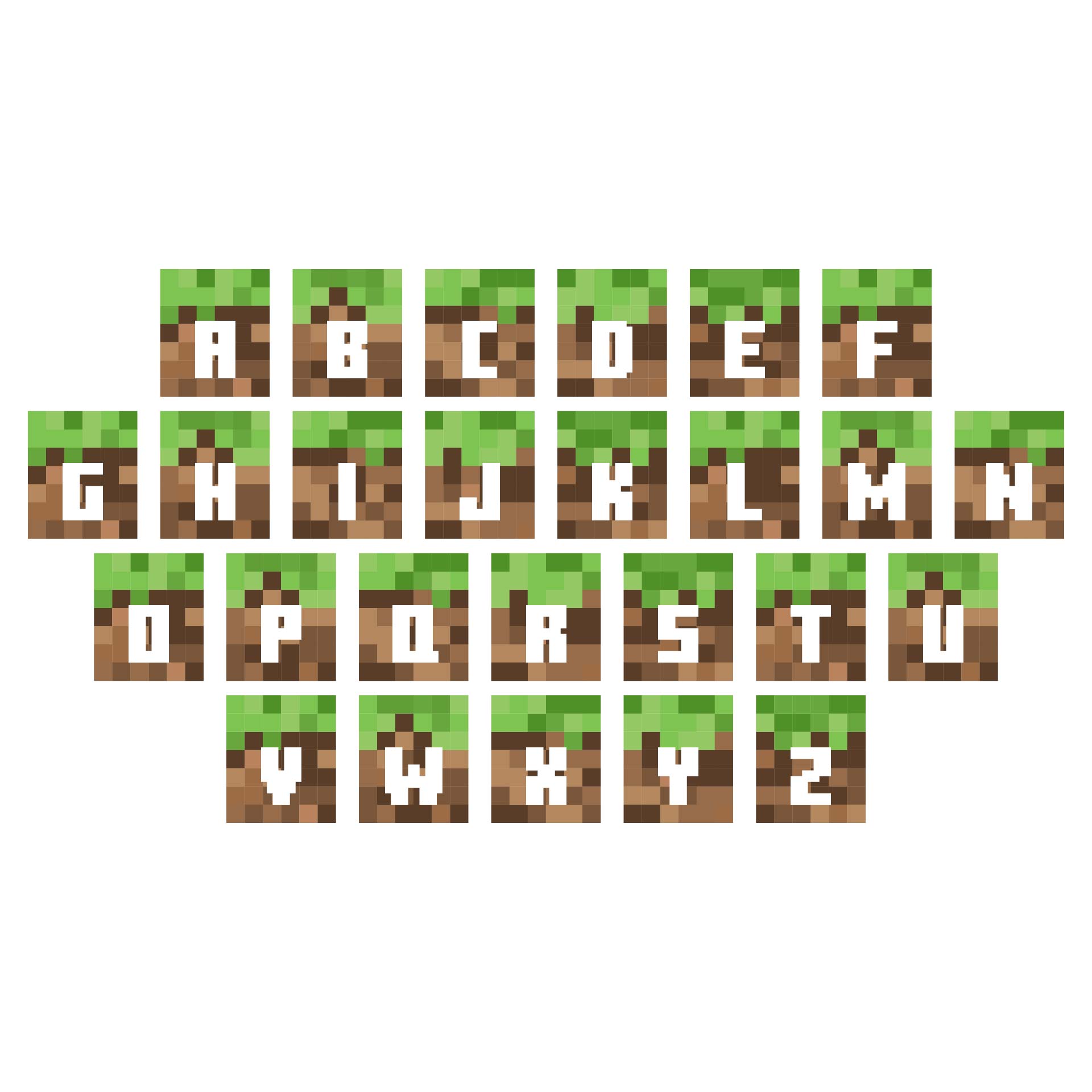 free printable minecraft alphabe - Google'da Ara