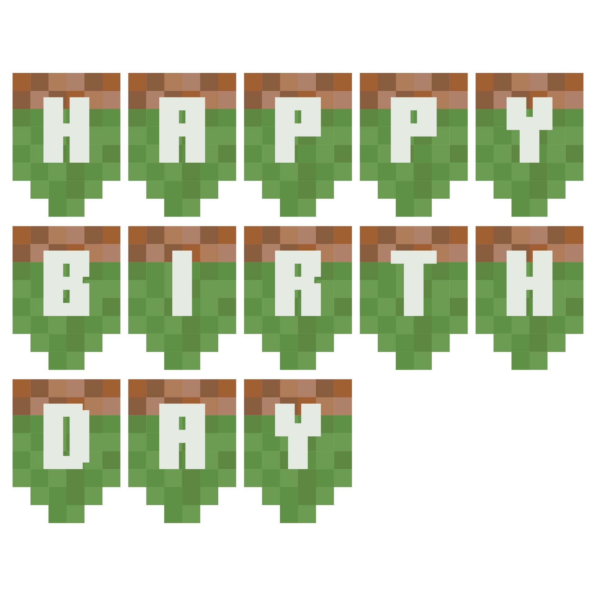 Minecraft Printable Banner Letters