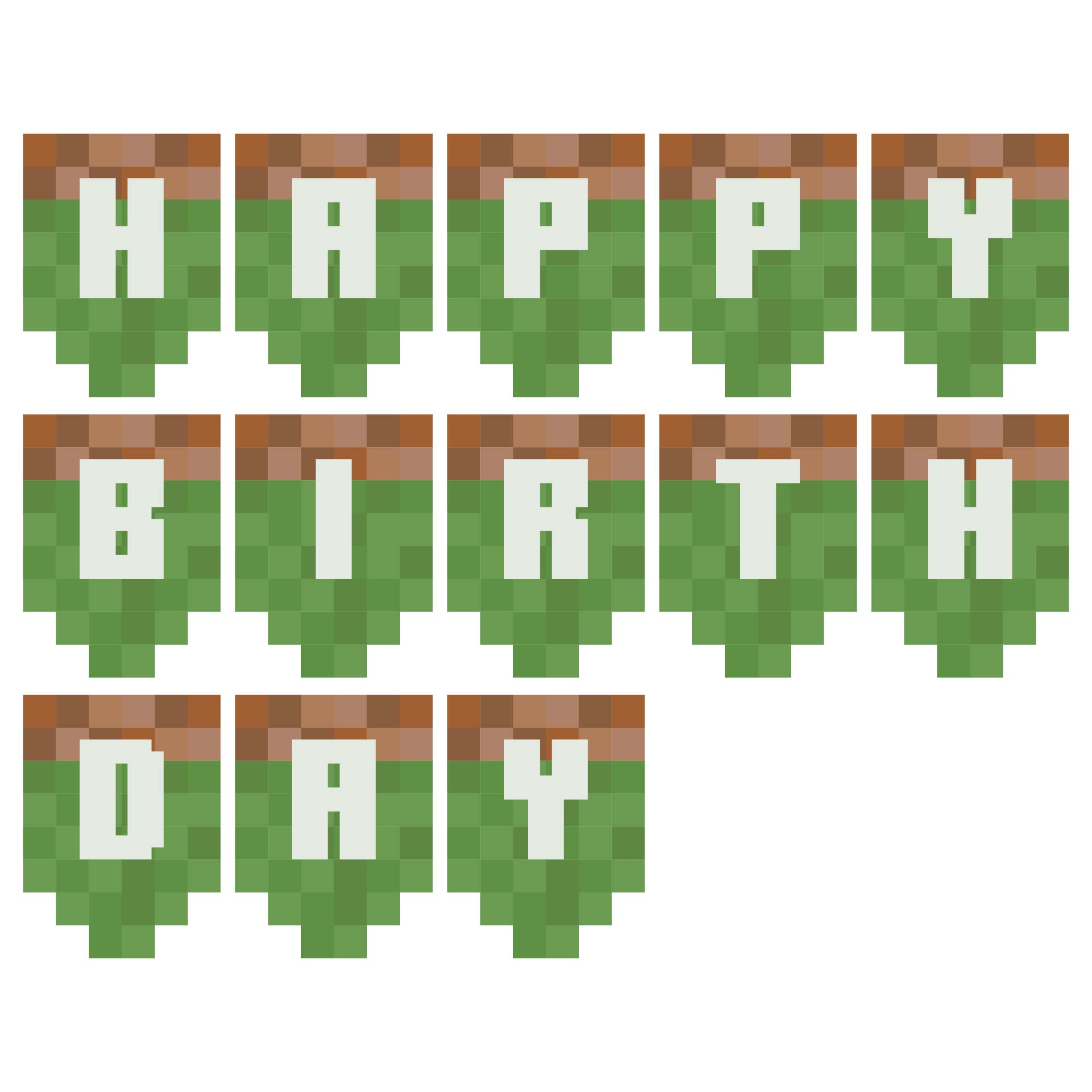  Minecraft Printable Letters