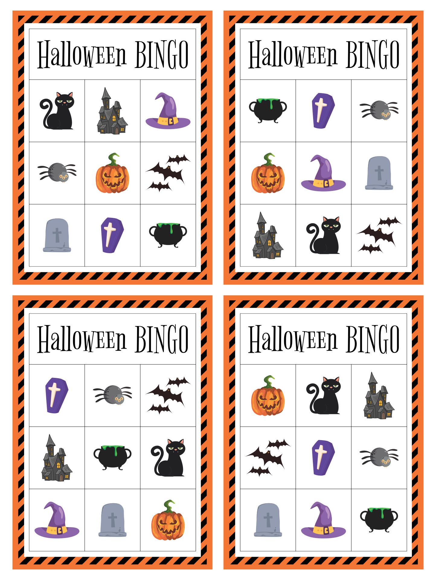Printable Halloween Bingo Cards