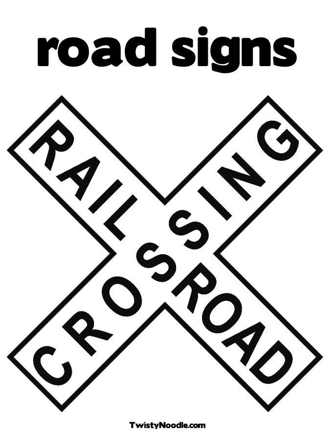 Printable Road Signs Coloring Pages - vrogue.co