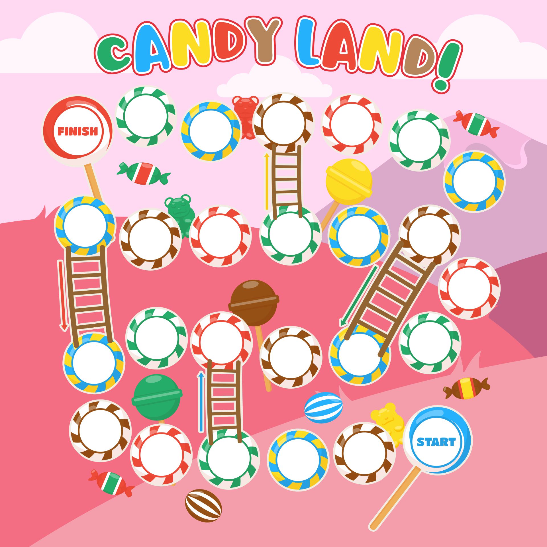 Candy land board christmas - limfanight