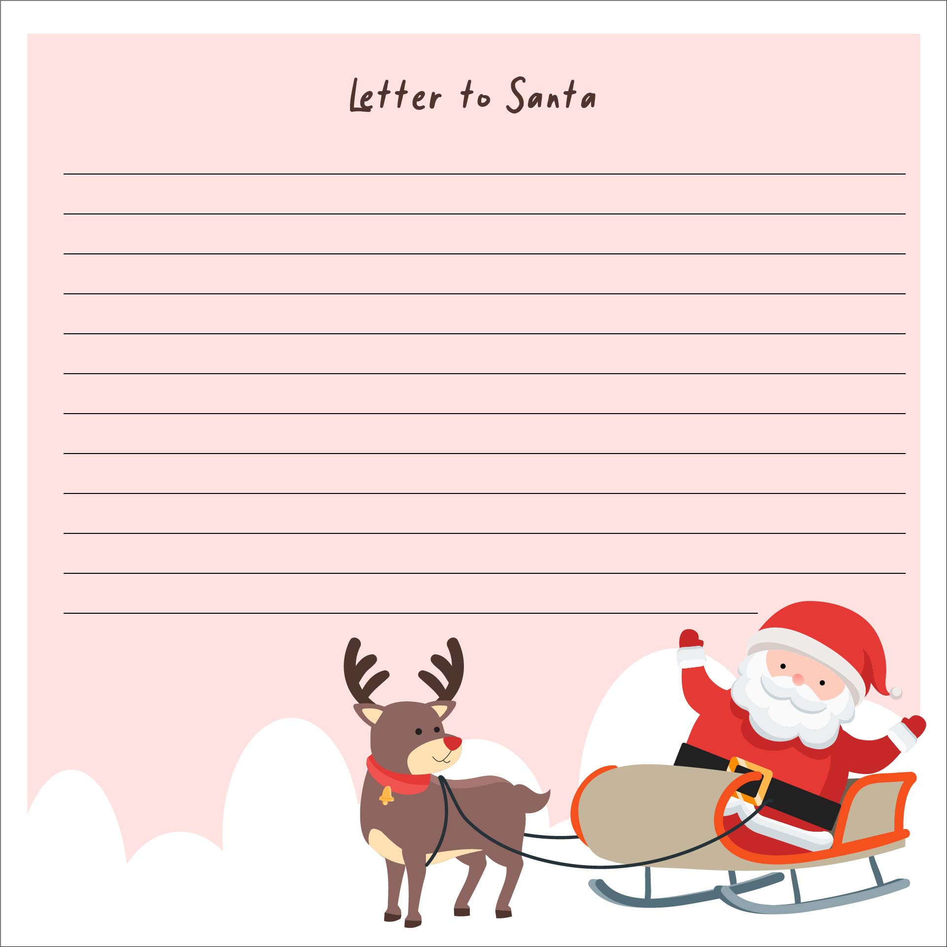 Christmas Letter Templates Free Printable